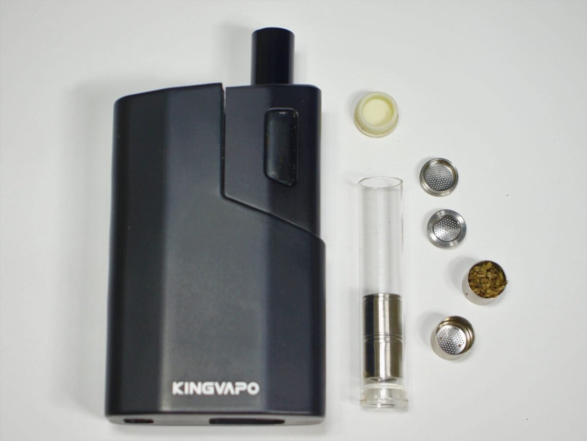 Kit completo do Vaporizador de Ervas Zigg com acessórios inclusos.