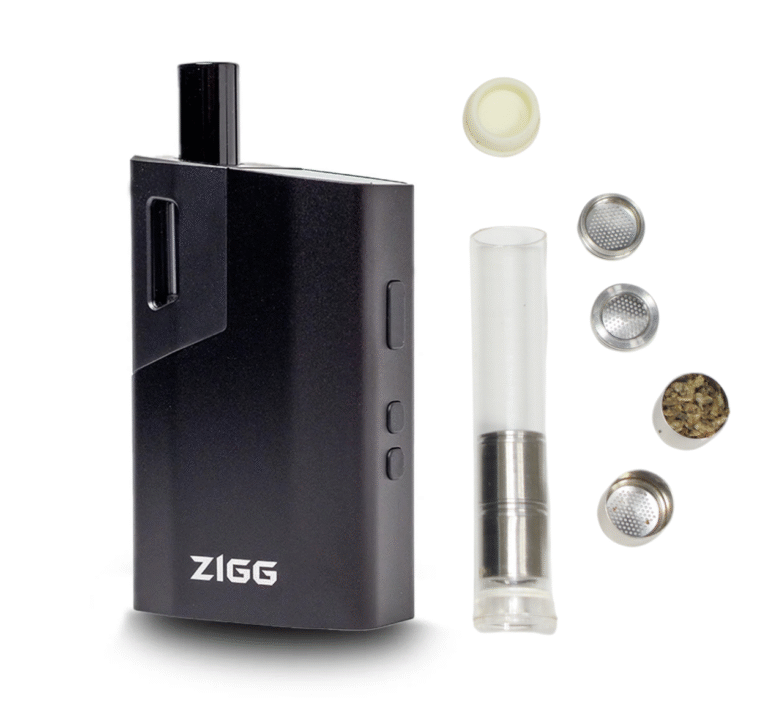 capa vaporizador de ervas zigg 2.0 com quatro capsulas