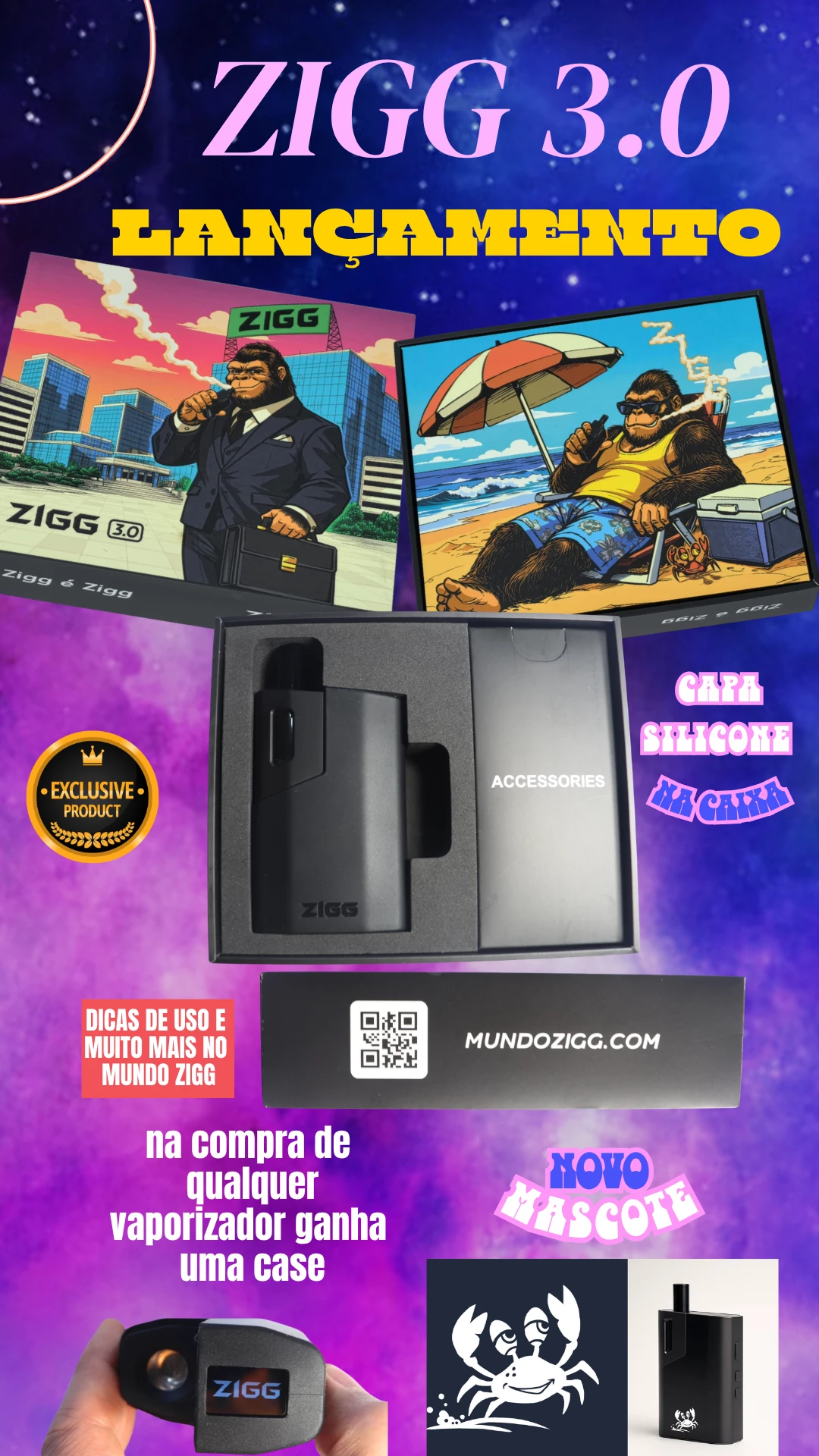 vapoizador de ervas Zigg 3.0